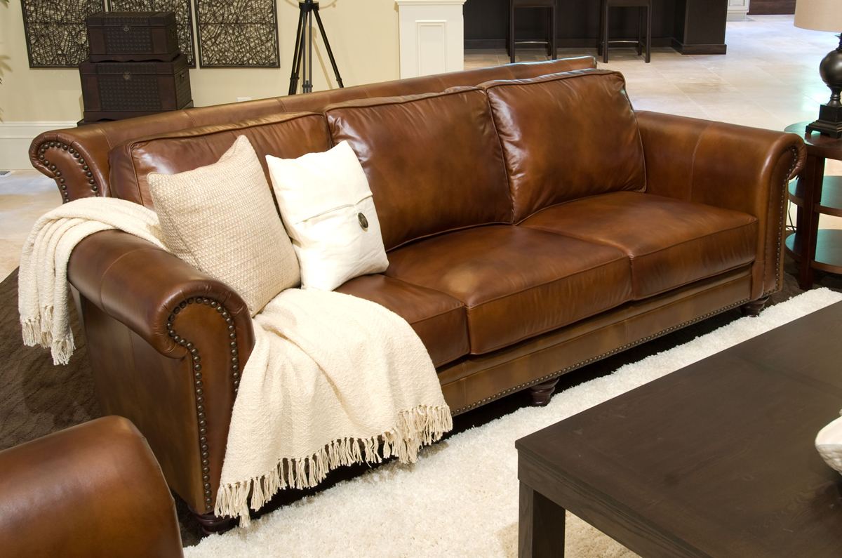 paladia leather sofa joss and main