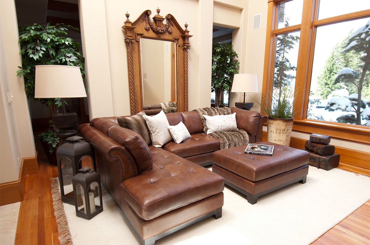 elements fine home furnishings soho leather sofa